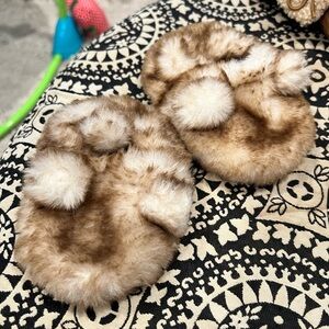 Baby bear slip on slipper shoes